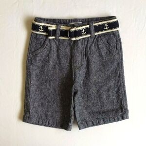 joe fresh nautical linen blend shorts with belt 12 months baby boy